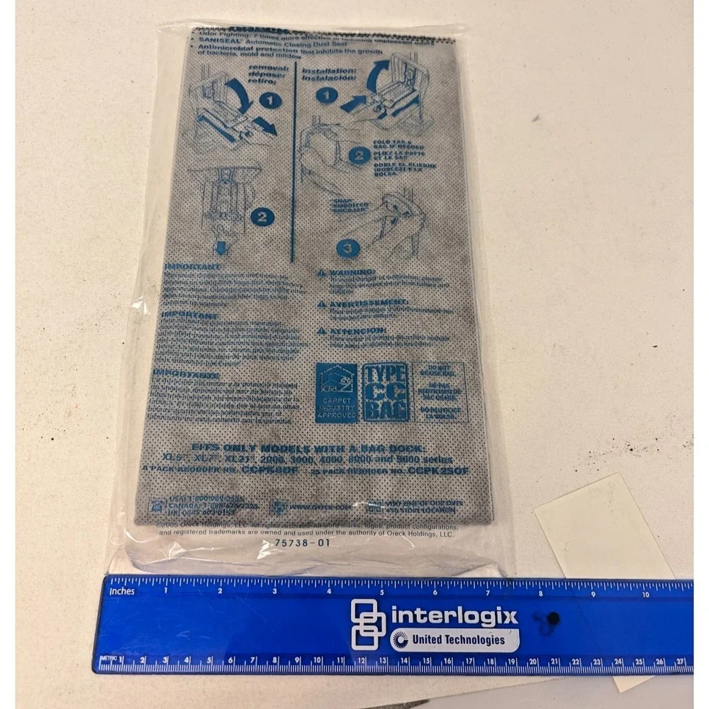 7 Bags Oreck Type CC Hypo-Allergenic Vacuum Bags CCPK80F XL21 XL7 XL5 NEW